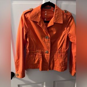 Liz Claiborne. Orange Blazer/Jacket. Petite Small. Great condition.